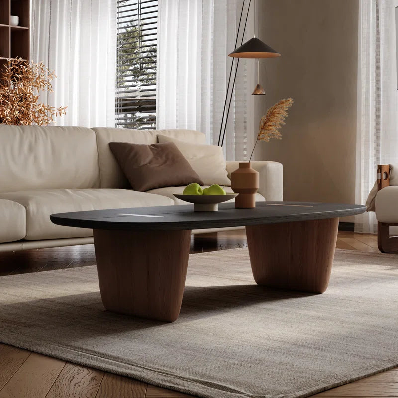 Oval Wood Coffee Table