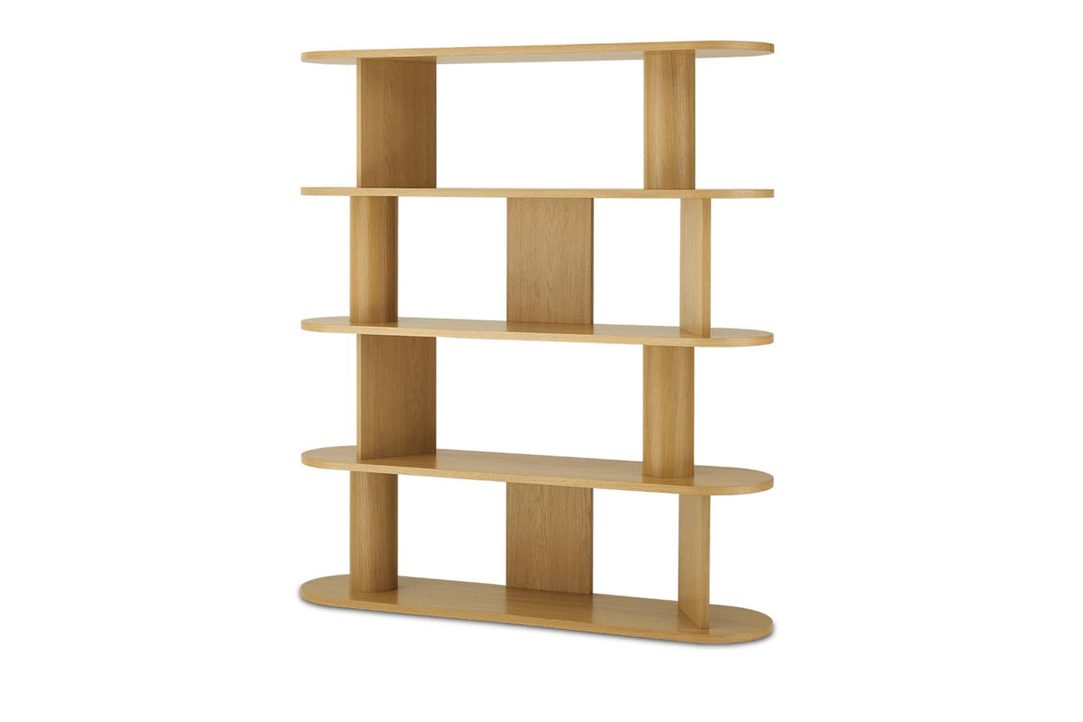 Japandi Open Oak Bookshelf - Posey – view 2