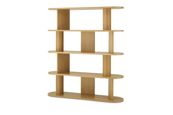 Japandi Open Oak Bookshelf - Posey