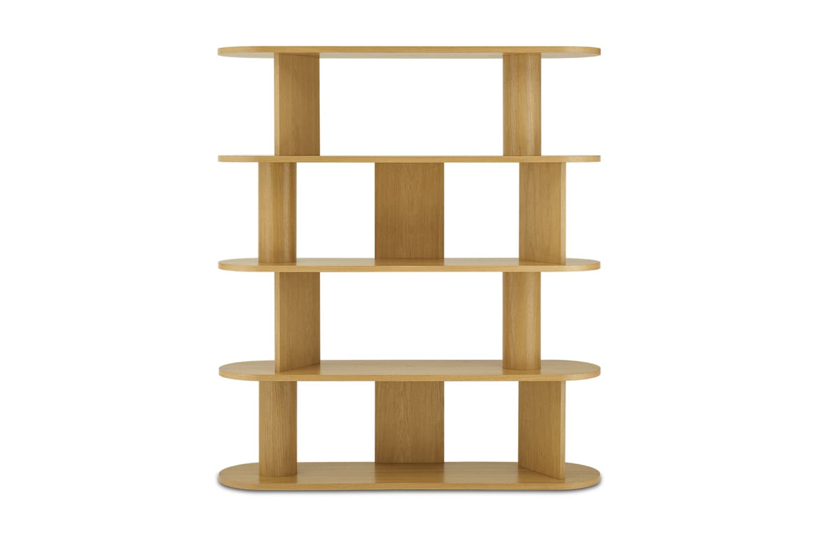 Japandi Open Oak Bookshelf - Posey