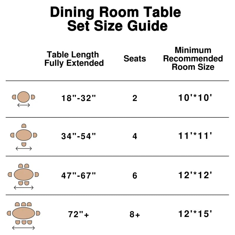 Round Wood Japandi Dining Table with Four Legs