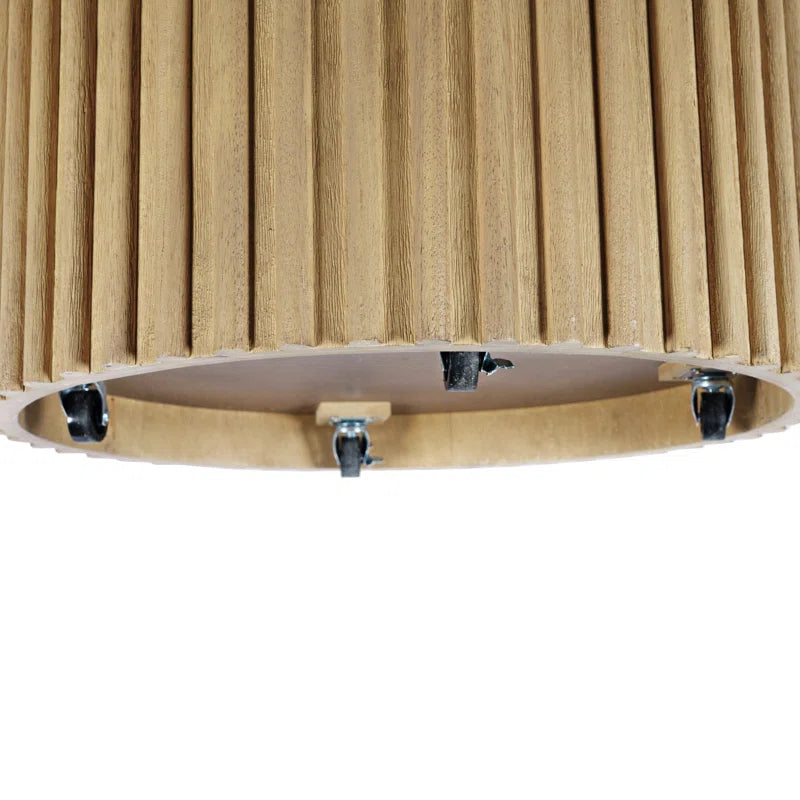 Japandi Fluted Pedestal Coffee Table - Auden