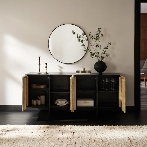 Japandi 4 Door Sideboard