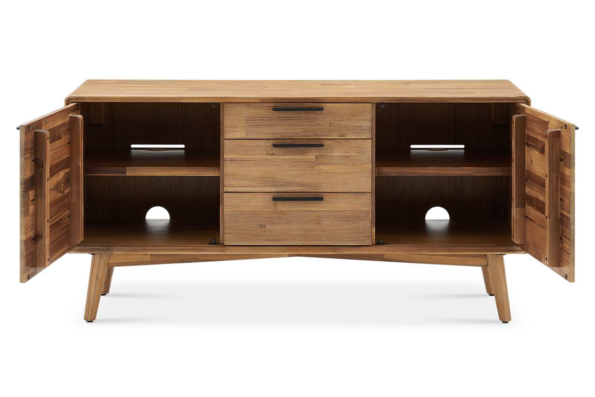 Japandi Solid Acacia Sideboard - Seb – view 3