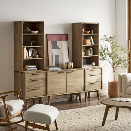 Japandi Small Wood Sideboard