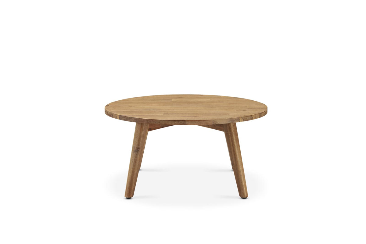 Japandi Round Acacia Coffee Table - Seb – view 2