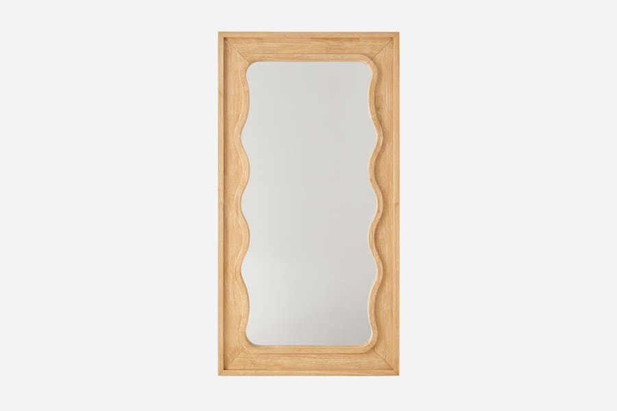 Japandi Large Wooden Mirror