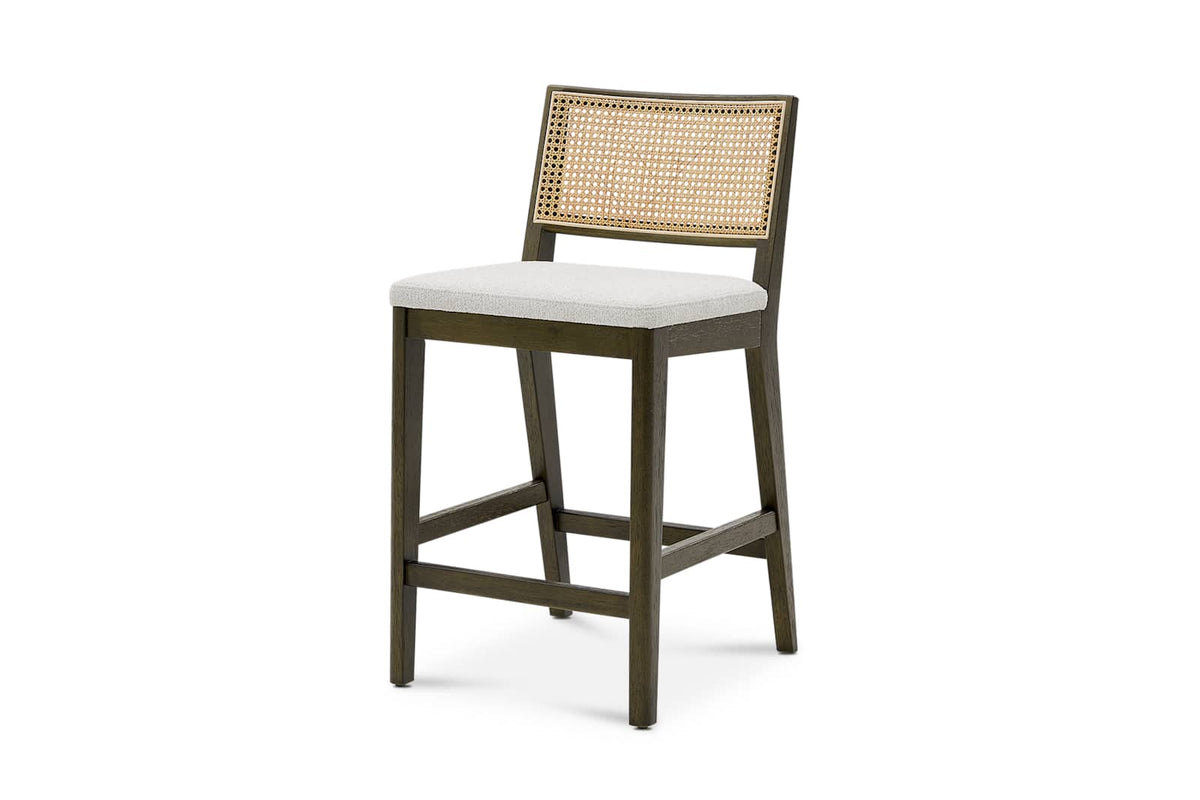 Japandi Cane Counter Stool - Sloane