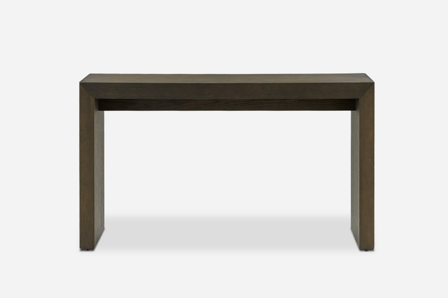 Japandi Black Wood Console Table