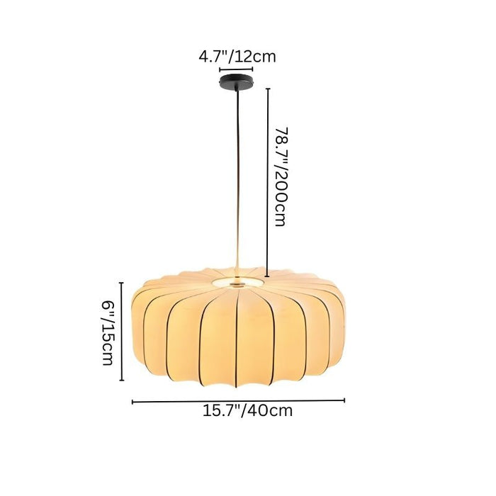 Japandi Textured Glass Pendant Light – Valma