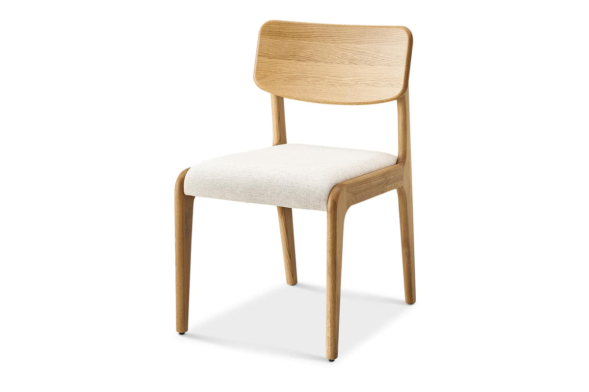Japandi Oak Dining Chair, Set of 2 - Vincent