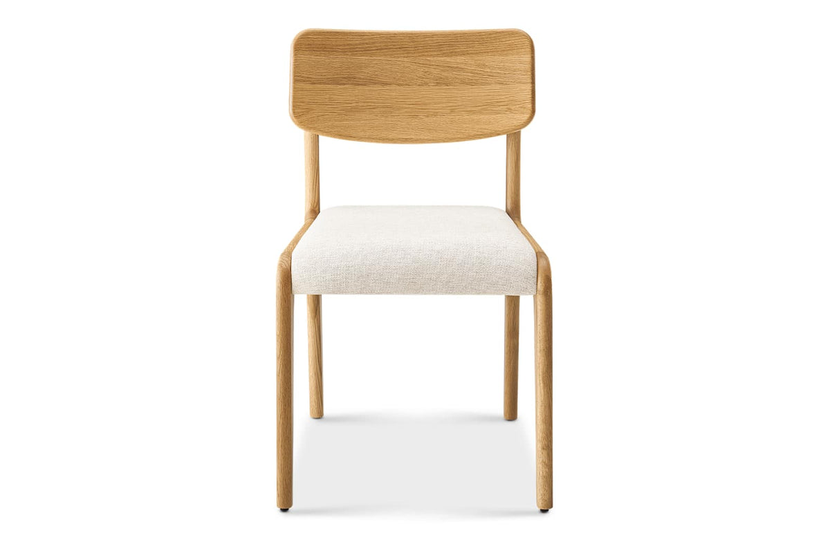 Japandi Oak Dining Chair, Set of 2 - Vincent – view 2