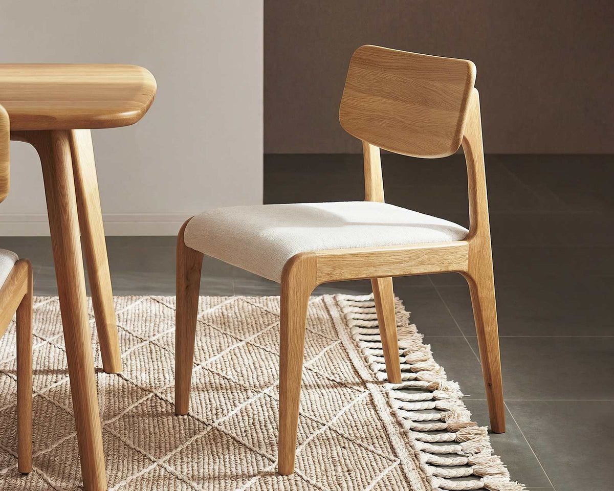 Japandi Oak Dining Chair, Set of 2 - Vincent – view 4