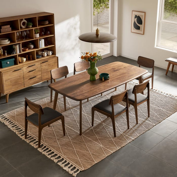 Japandi Wooden Dining Set