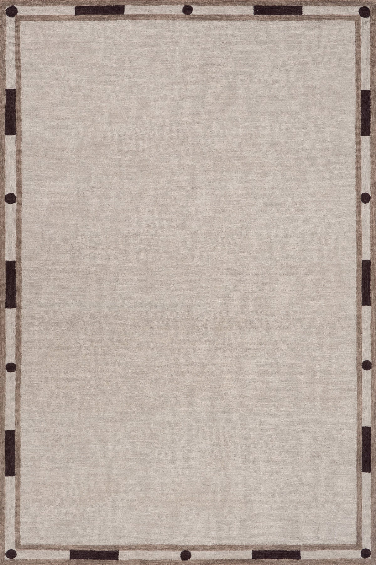 Japandi Bordered Wool Rug - Monte