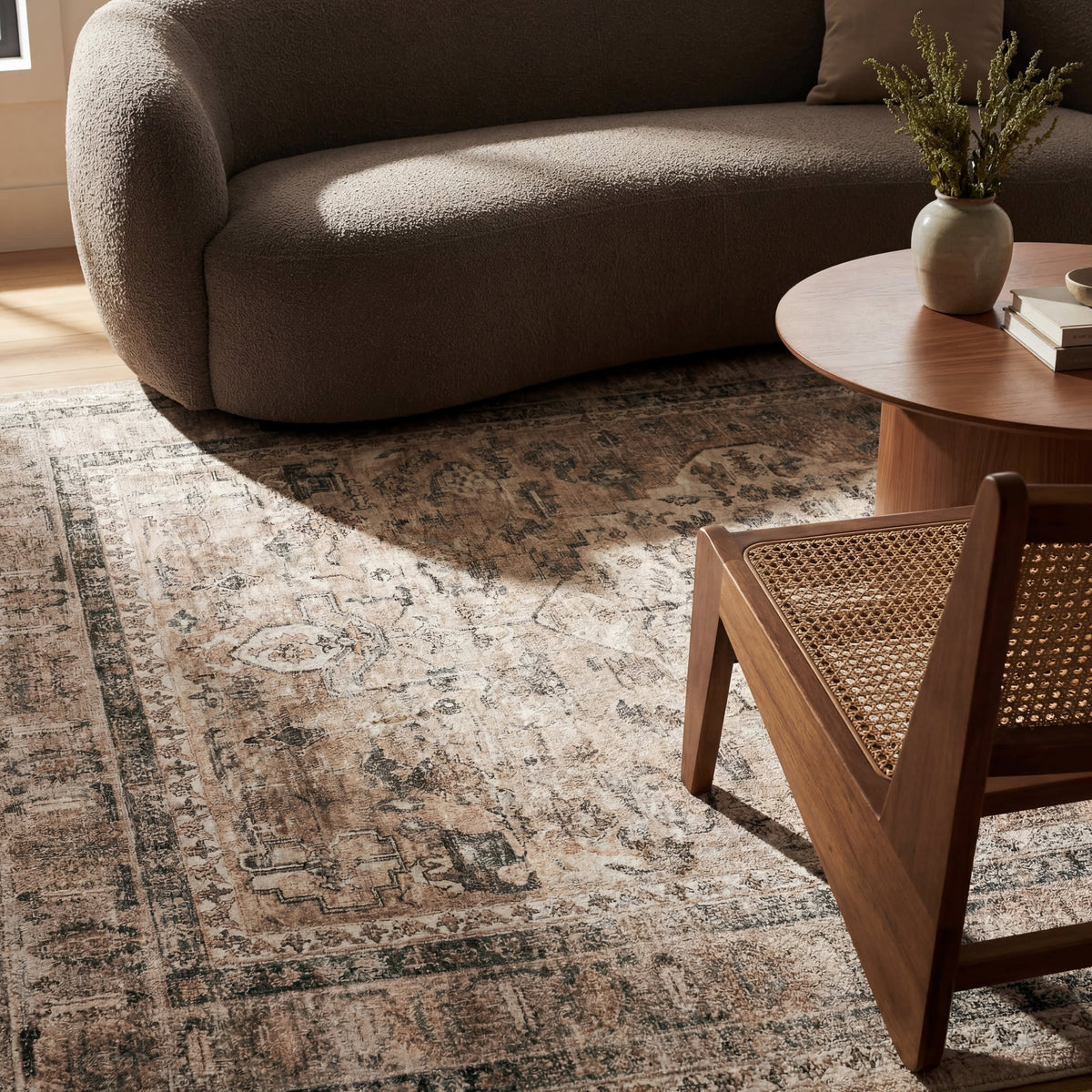 Japandi Washable Low Pile Rug - Keyara – view 4