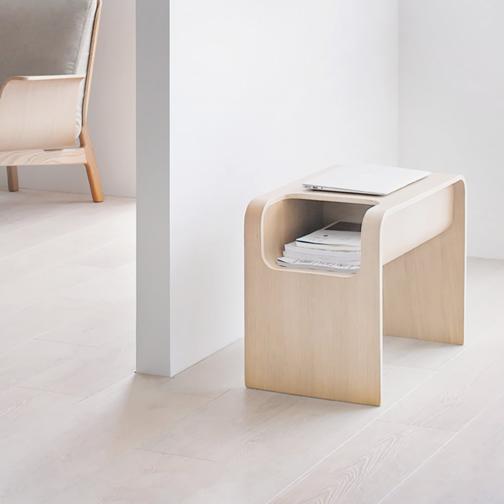 Japandi C-Style End Table