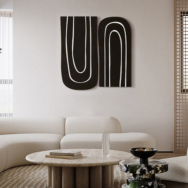 Japandi Black & White Wall Art