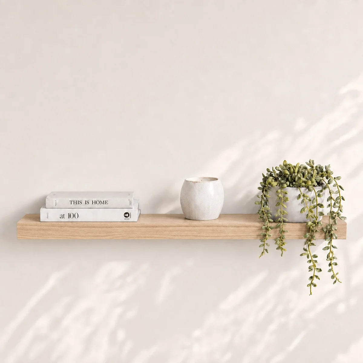 Avnish shelf with a vase and a trailing plant