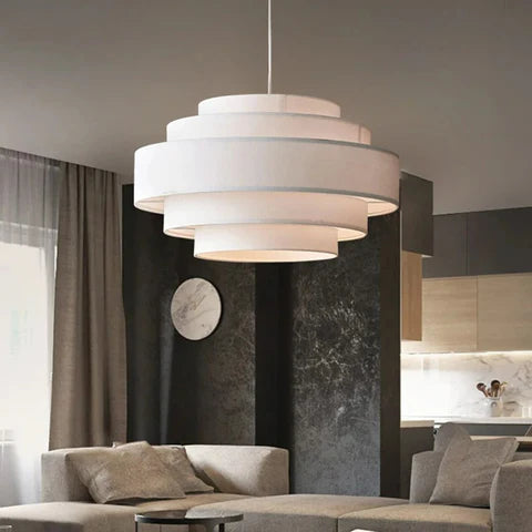Japandi Stacked Ceramic Pendant Light – Laban