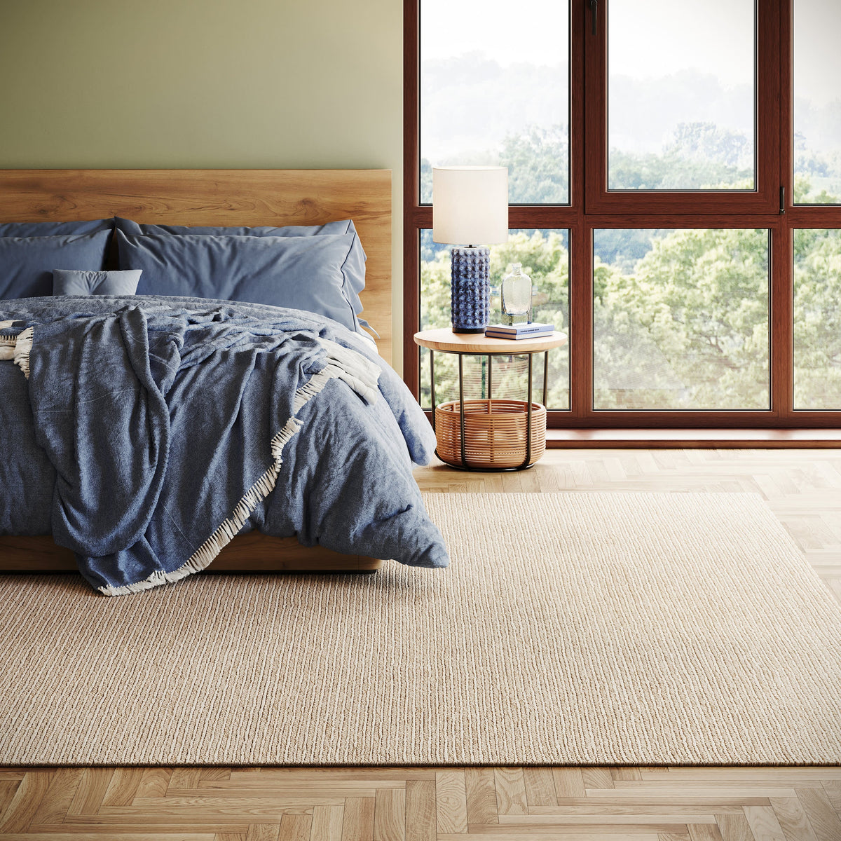 Japandi Soumak Jute & Wool Rug - Hades – view 2