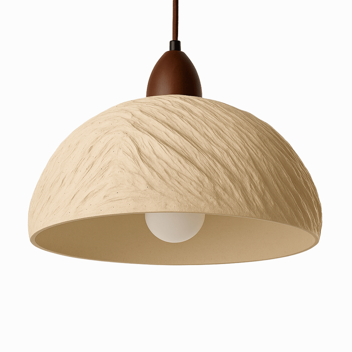 Japandi Fluted Ceramic Pendant Light – Belmo