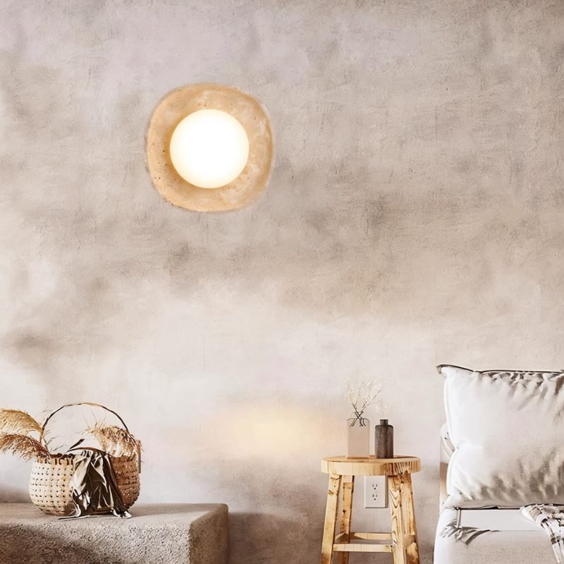 Japandi Petite Wall Lamp With Rounded Shade – Blipi