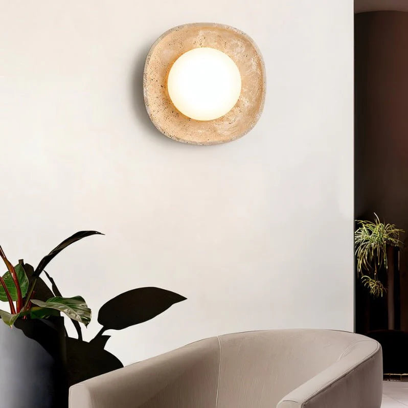 Japandi Petite Wall Lamp With Rounded Shade – Blipi