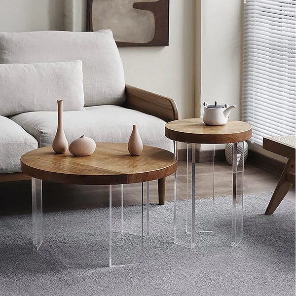 Modern Japandi Coffee Table (2 Pcs)