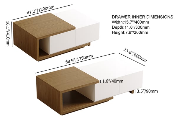 Japandi Extendable Coffee Table