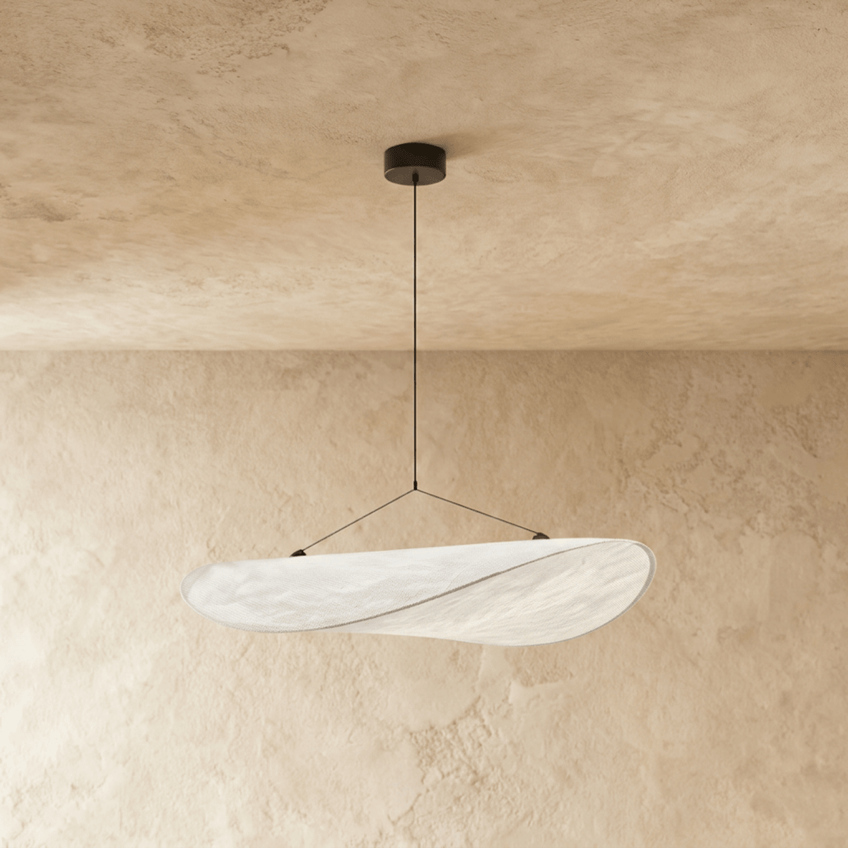 Japandi Cloud Paper-Look Pendant Light - Candila – view 3