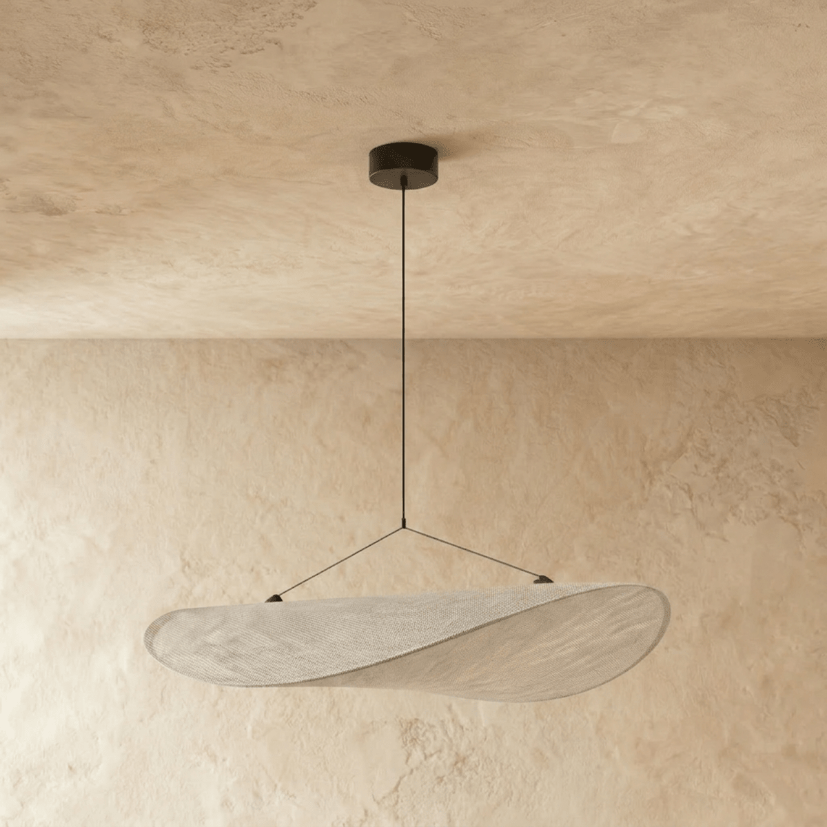 Japandi Cloud Paper-Look Pendant Light - Candila – view 2