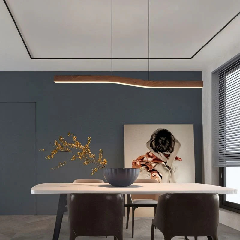 Japandi Organic Curved Pendant Light – Canyen