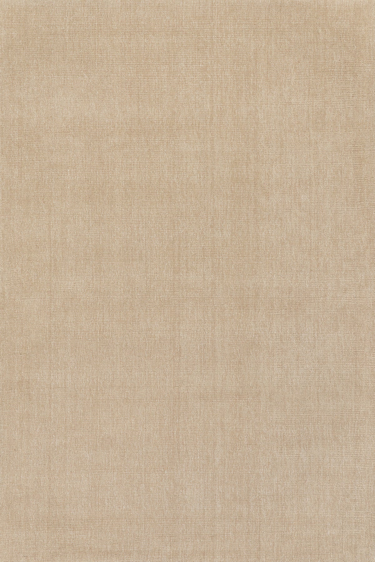 Japandi Solid Beige Wool Rug - Crosby