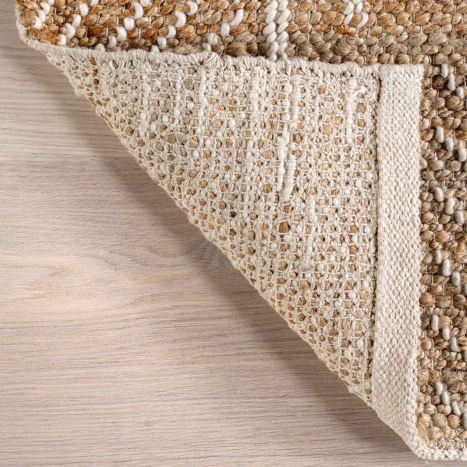 Japandi Geometric Jute Rug