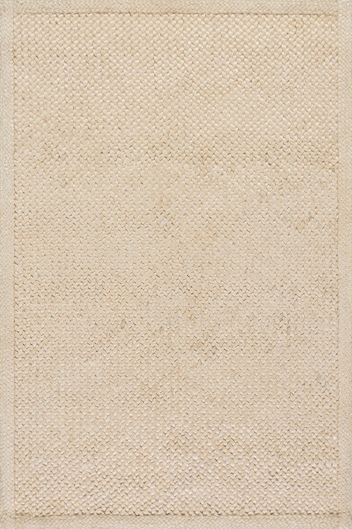 Japandi Braided Bleached Jute Rug - Thale