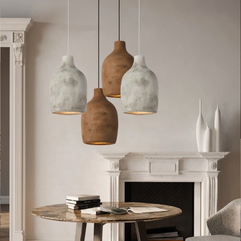 Japandi Industrial Glass Pendant Light – Darnel