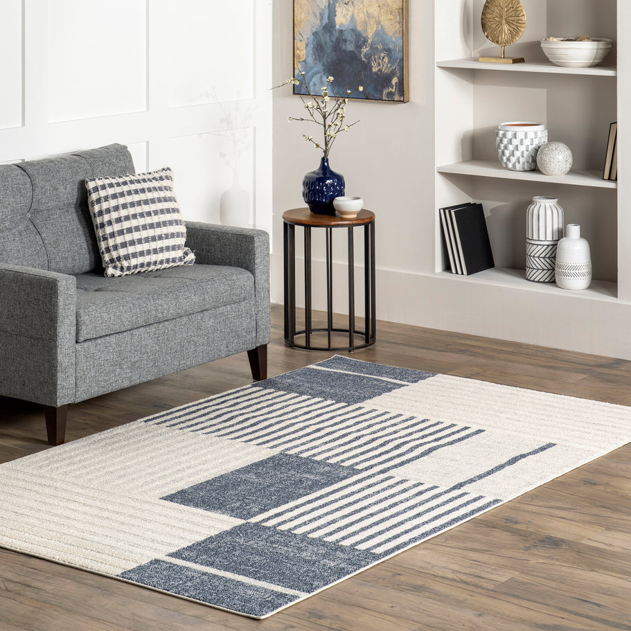 Japandi Modern Striped Rug