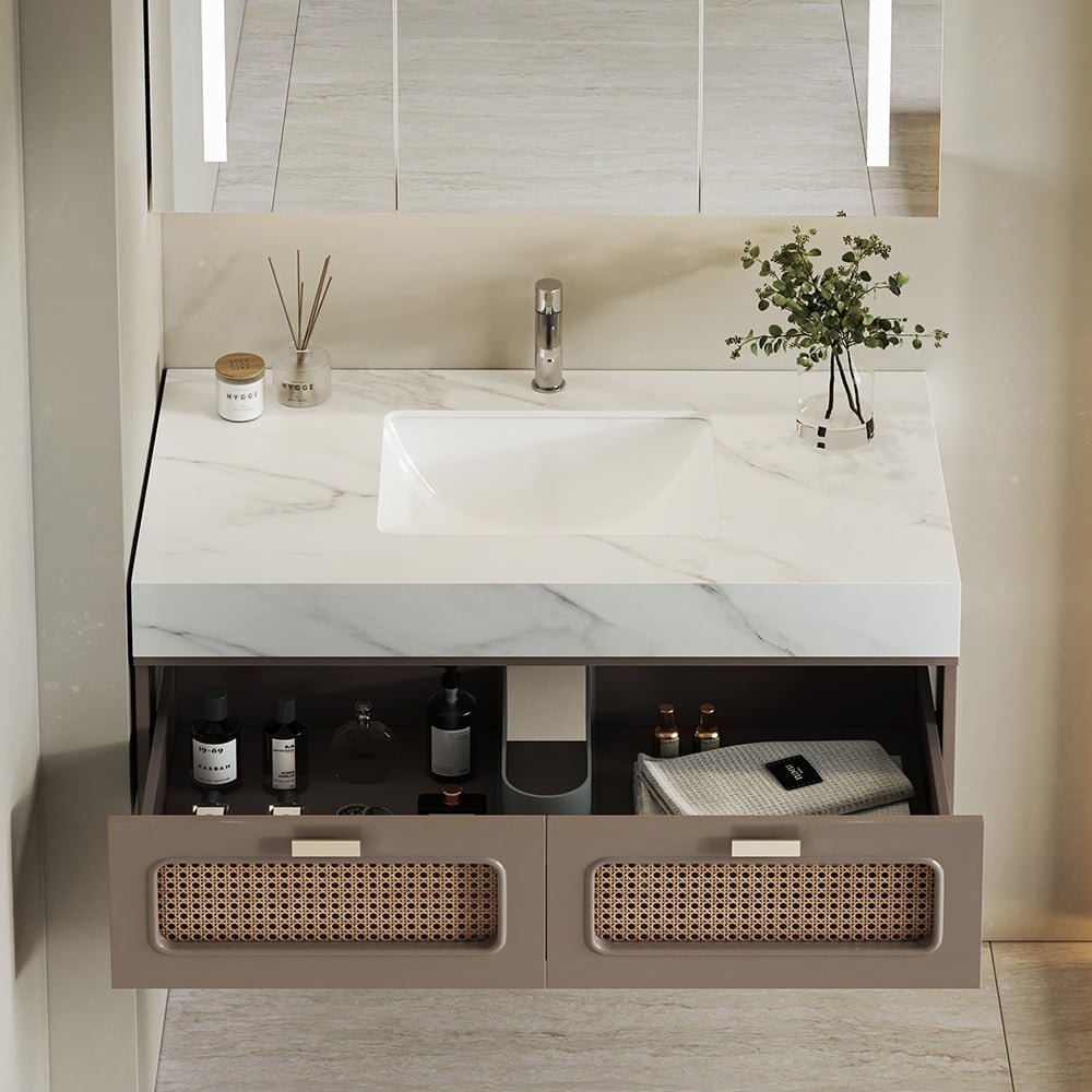 Japandi Small Bathroom Vanity