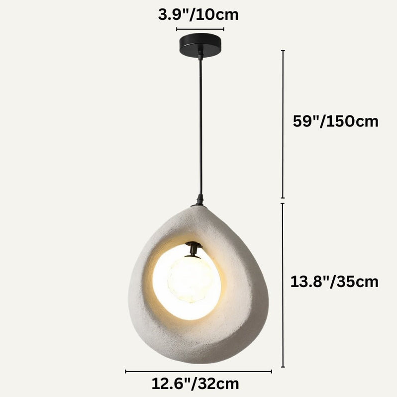 Japandi Round Halo Pendant Light – Enso