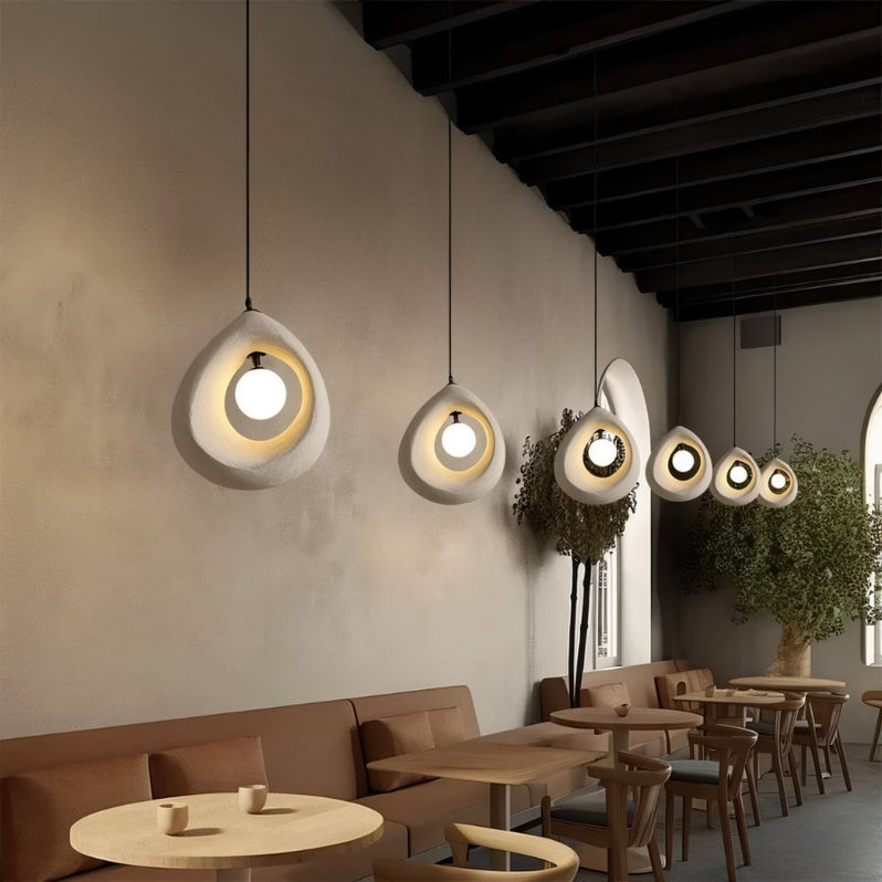 Japandi Round Halo Pendant Light – Enso