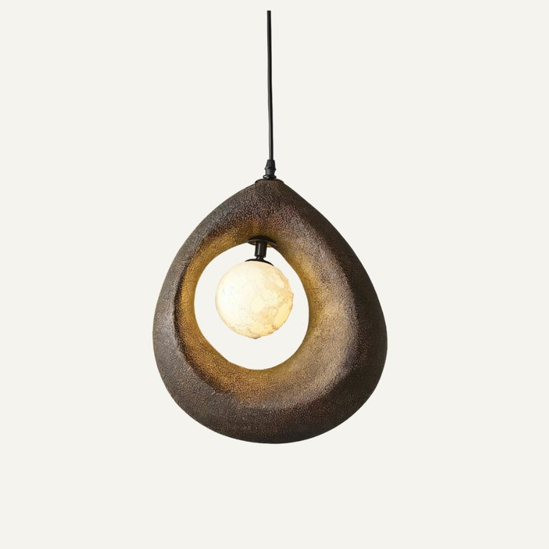 Japandi Round Halo Pendant Light – Enso