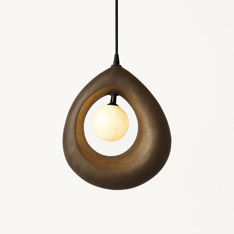 Japandi Round Halo Pendant Light – Enso