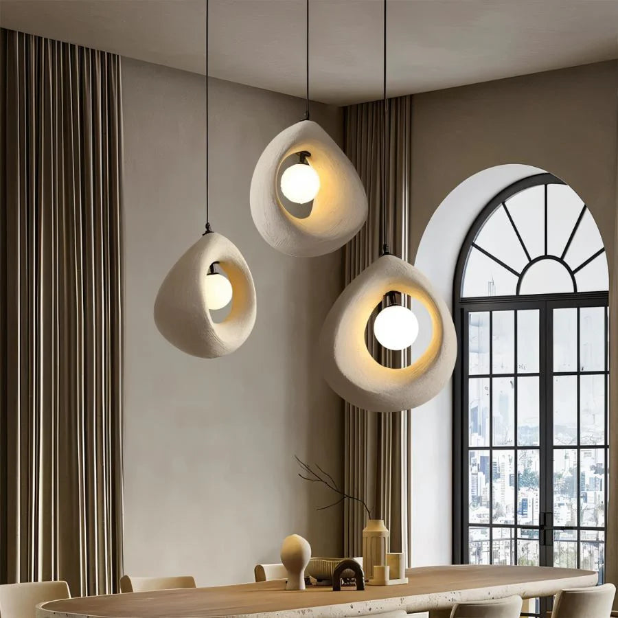 Japandi Round Halo Pendant Light – Enso
