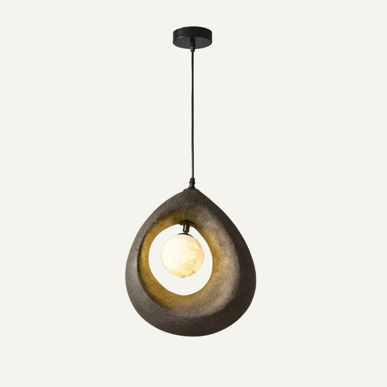 Japandi Round Halo Pendant Light – Enso