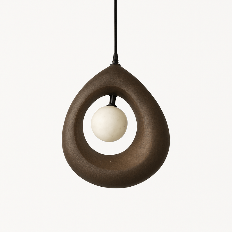 Japandi Round Halo Pendant Light – Enso