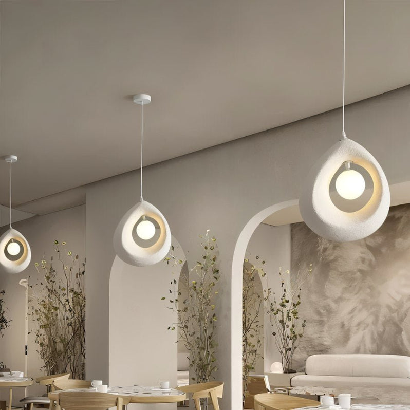 Japandi Round Halo Pendant Light – Enso
