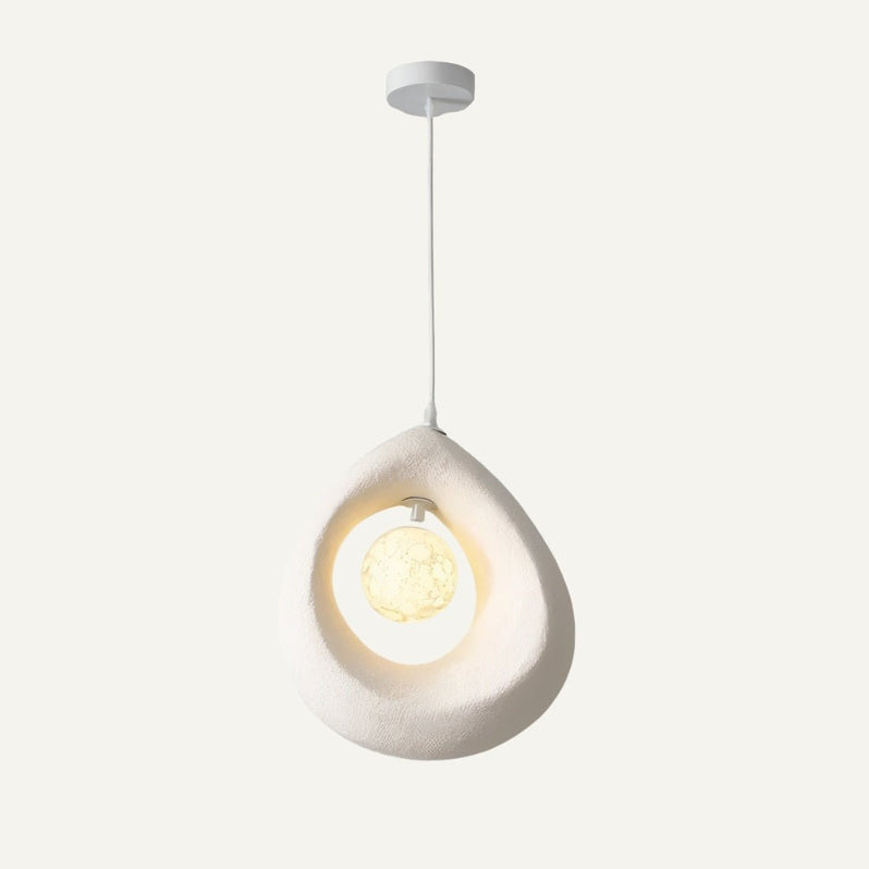 Japandi Round Halo Pendant Light – Enso