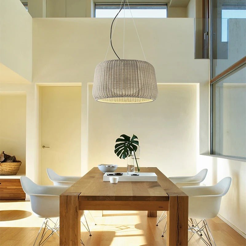 Japandi Tapered Glass Pendant Light – Feor