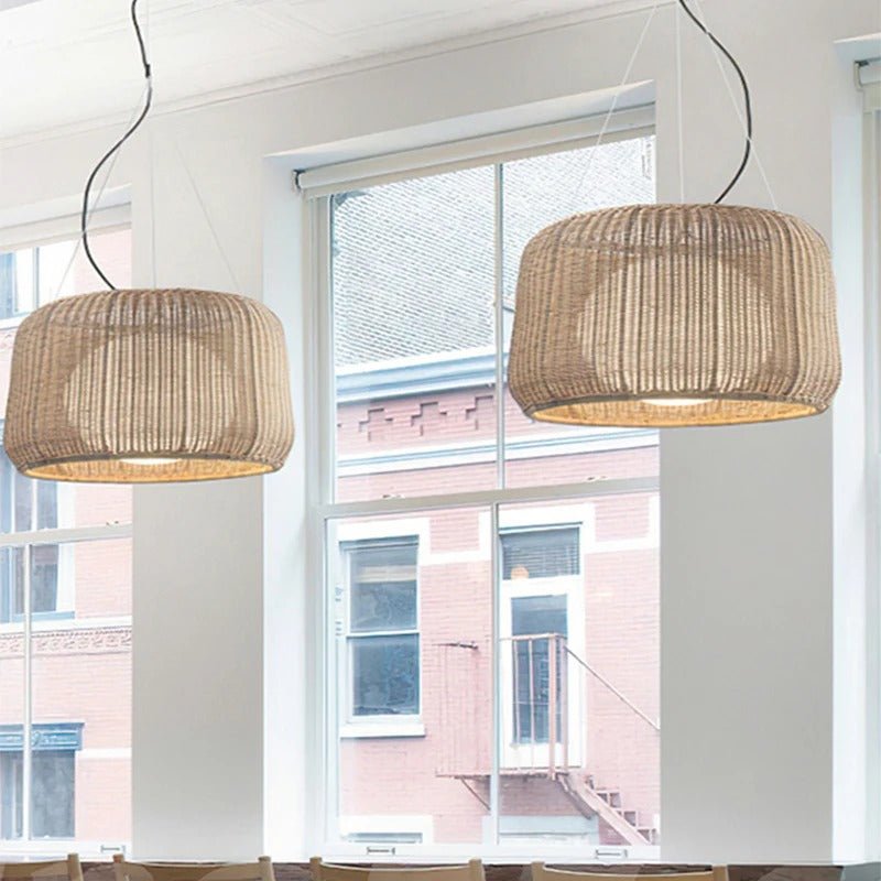 Japandi Tapered Glass Pendant Light – Feor
